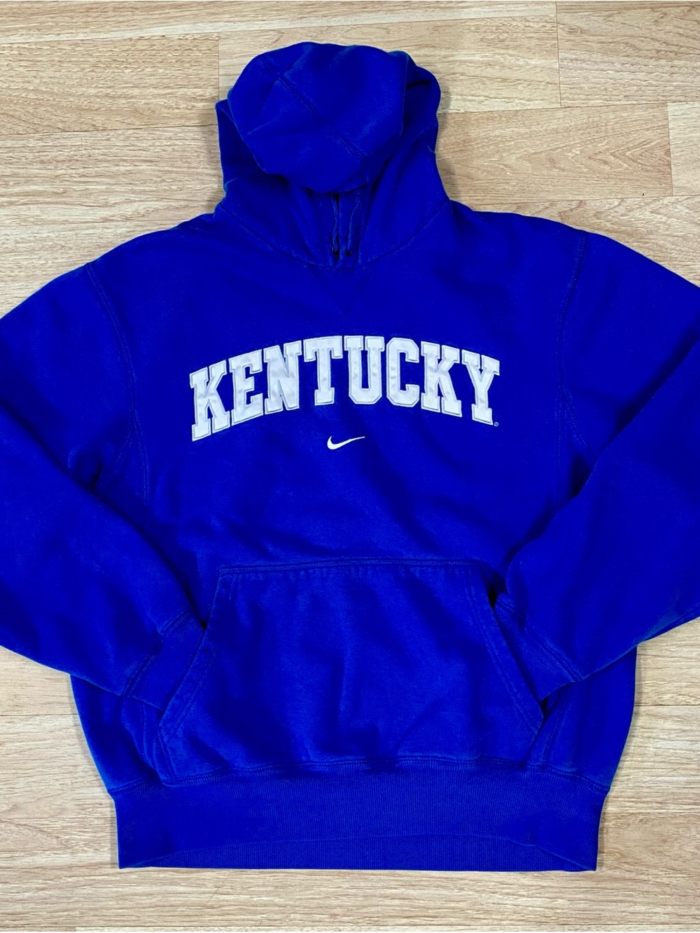 Vintage Nike Kentucky Wildcats Hoodie Men’s M Blue UK Boxy Pullover Sweatshirt